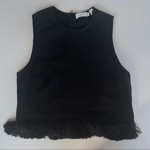 ALC Black Tank with Fringe 
Size Small SOLD